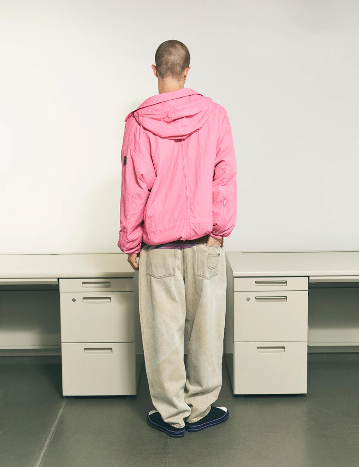 CRUSHED NYLON FULL PACK JACKET