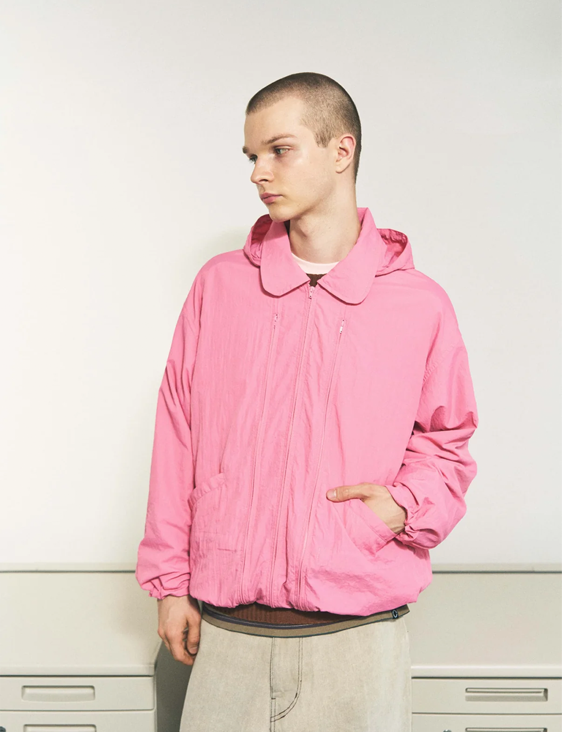 CRUSHED NYLON FULL PACK JACKET