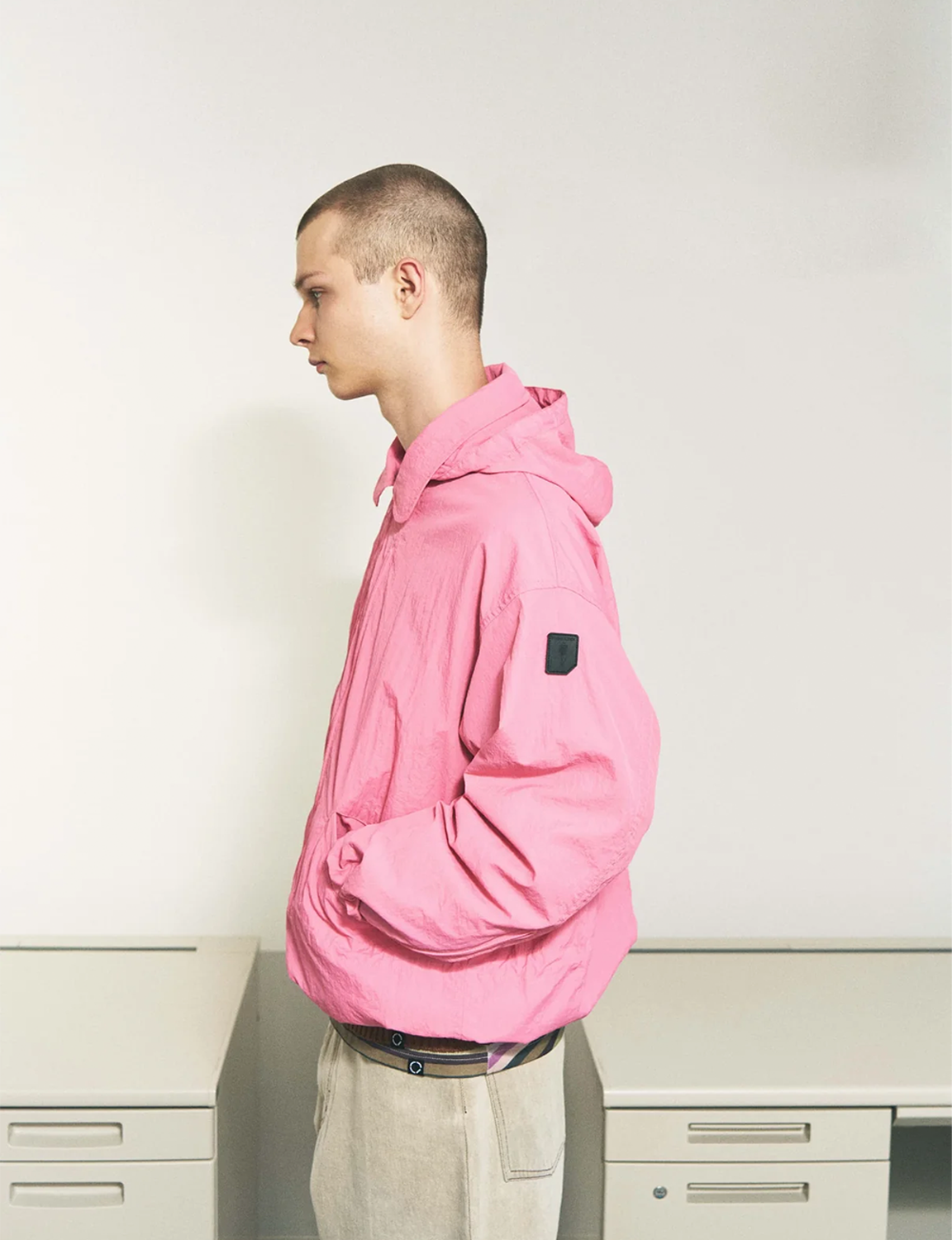 CRUSHED NYLON FULL PACK JACKET
