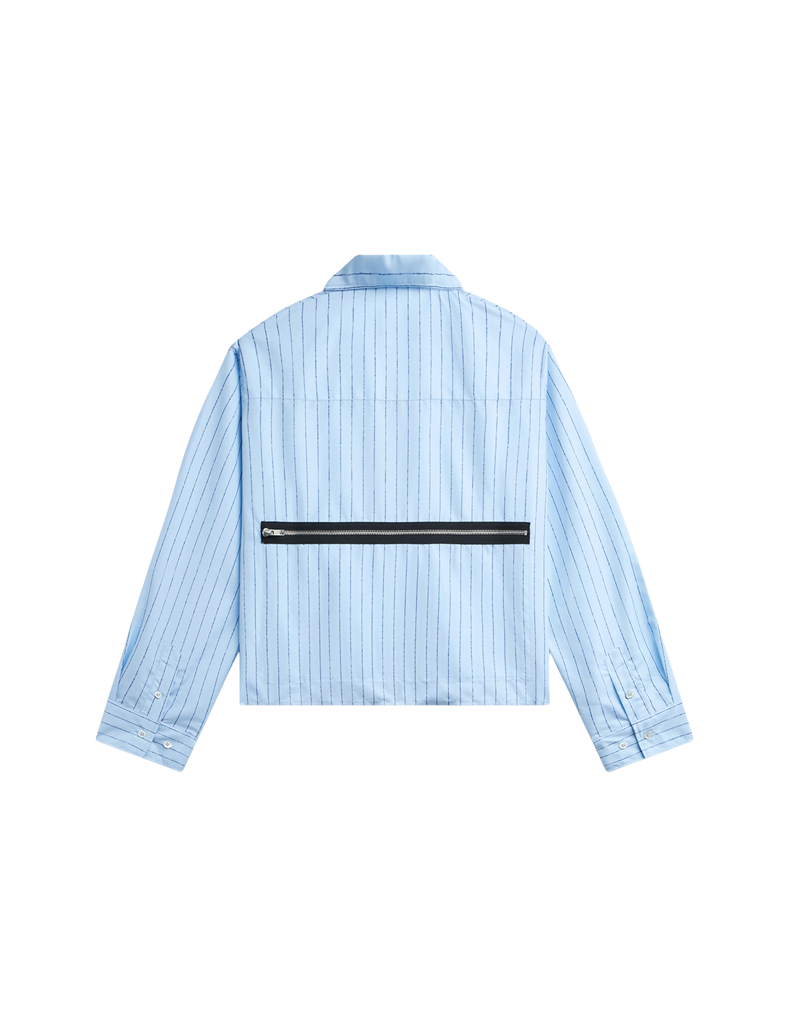 RASSVET STRIPED LOOSE ZIP SHIRT (image 2)