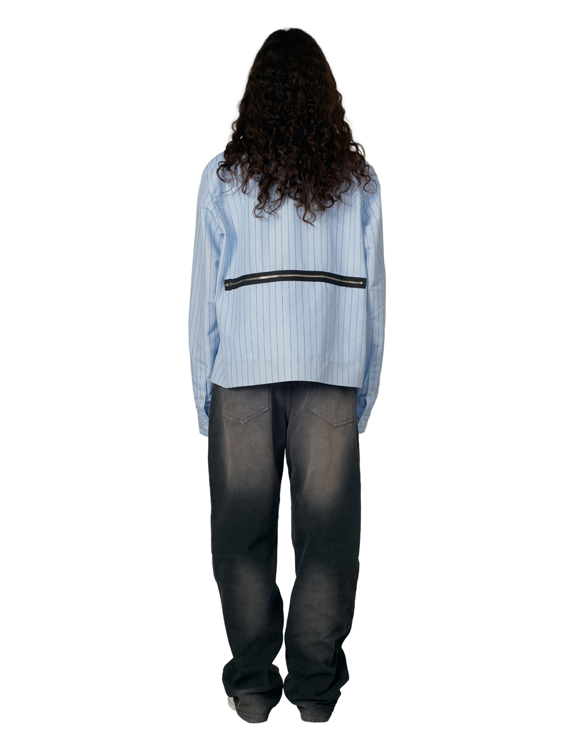 RASSVET STRIPED LOOSE ZIP SHIRT (image 8)