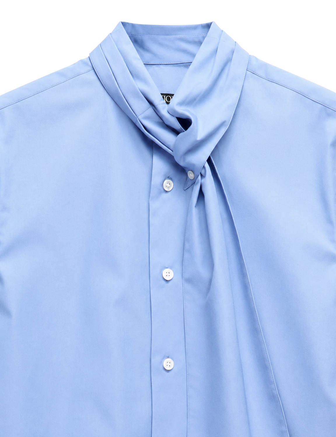 Ascot Tie Collar Shirt