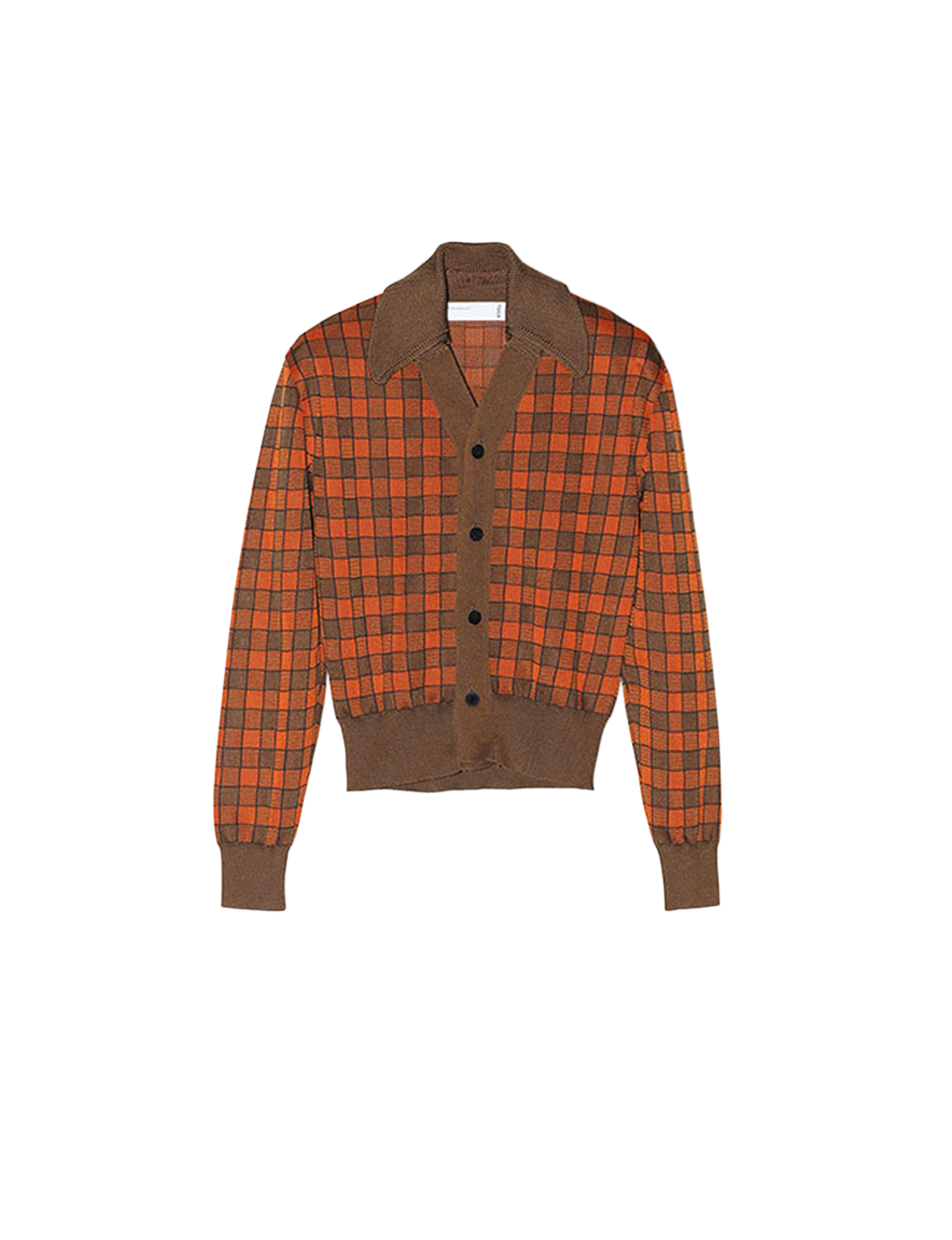 TOGA CHECK KNIT CARDIGAN