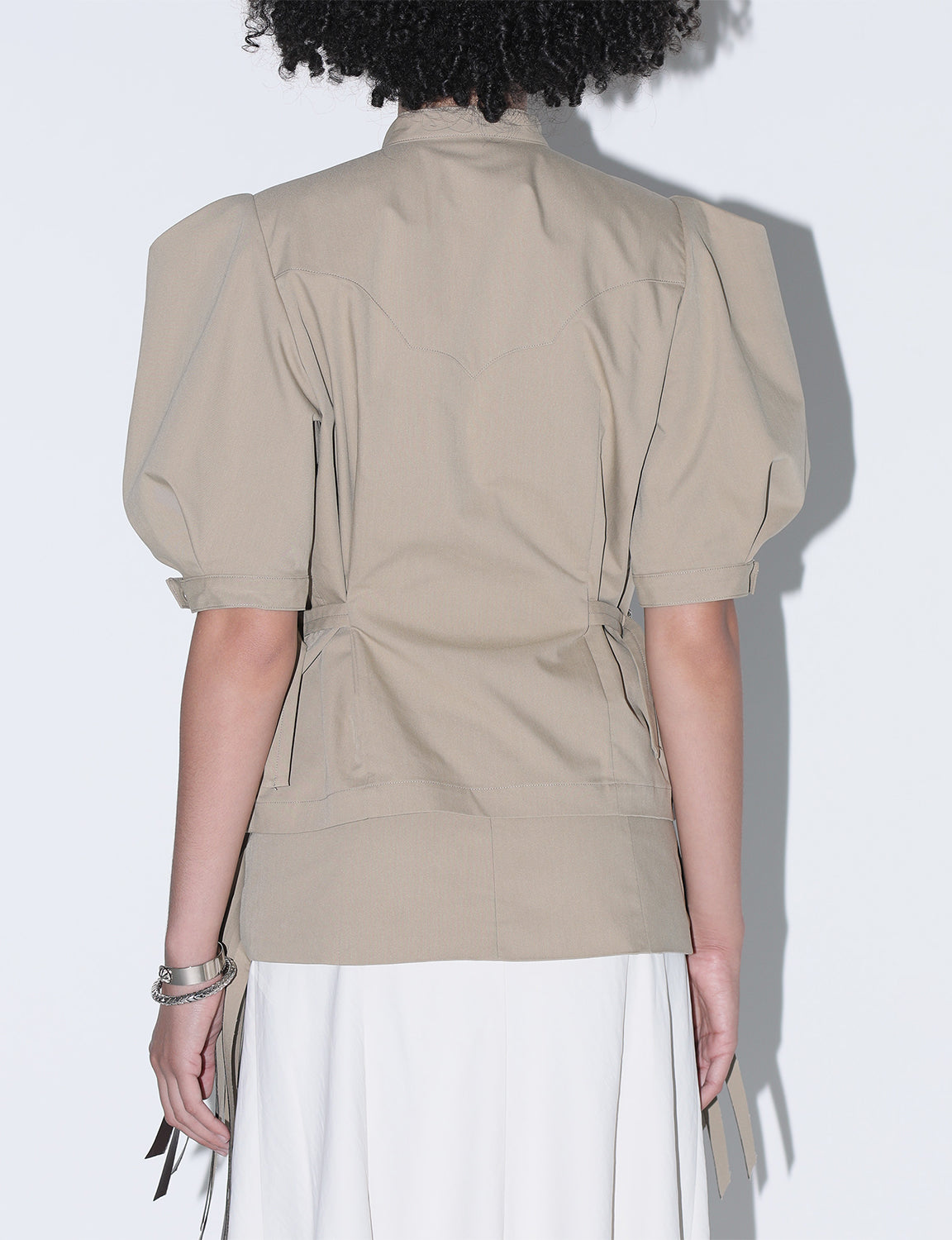 TWILL FRINGE BLOUSE