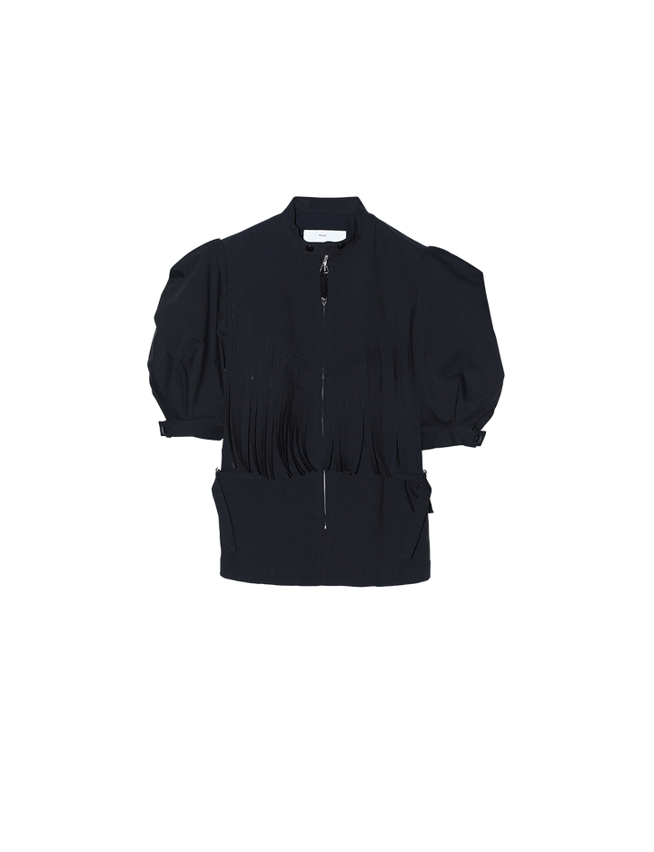 TWILL FRINGE BLOUSE
