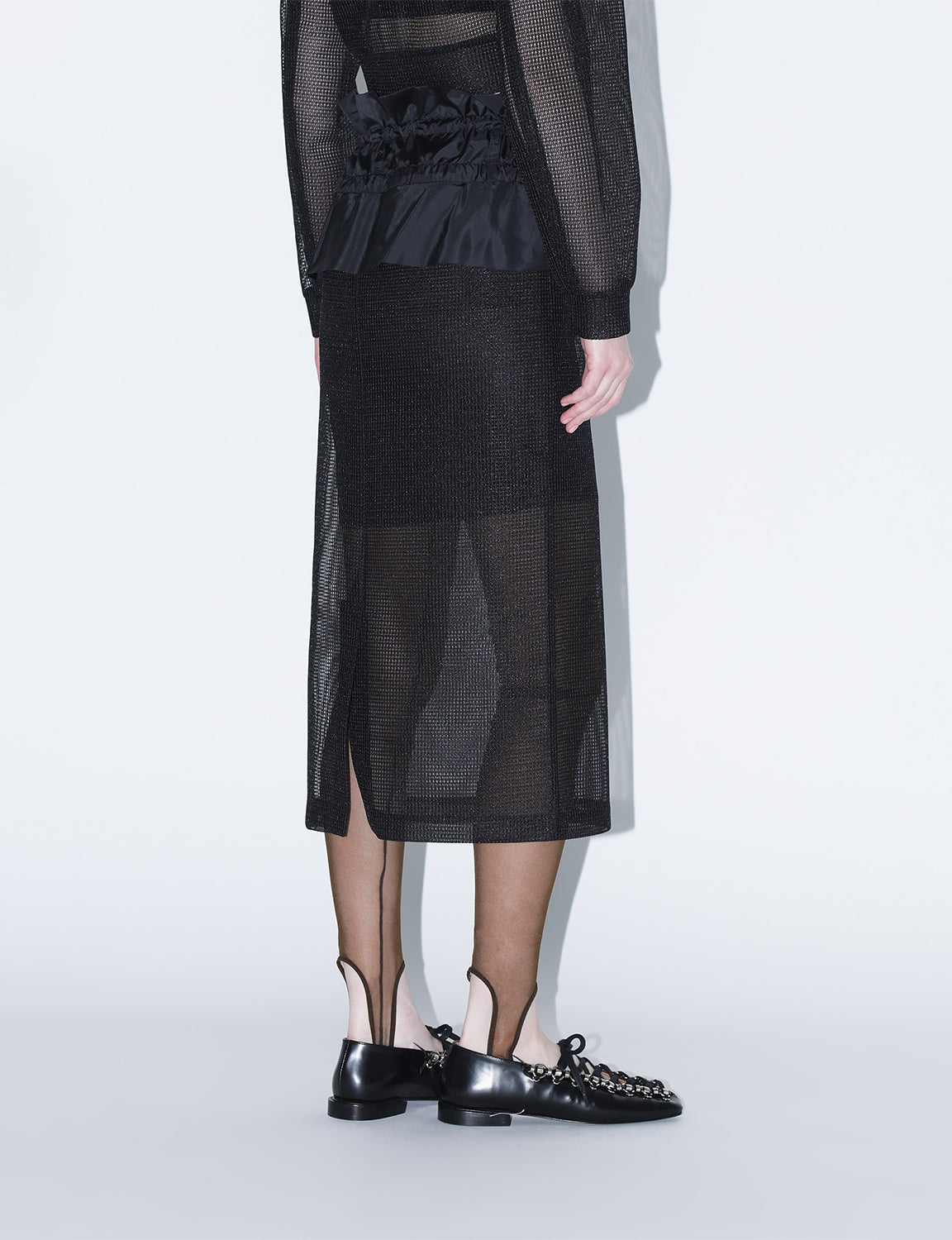SHEER MESH SKIRT