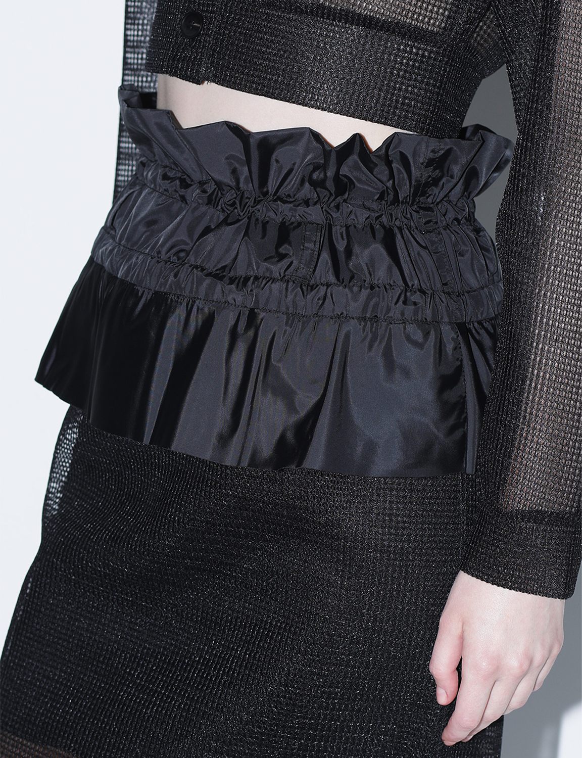 SHEER MESH SKIRT
