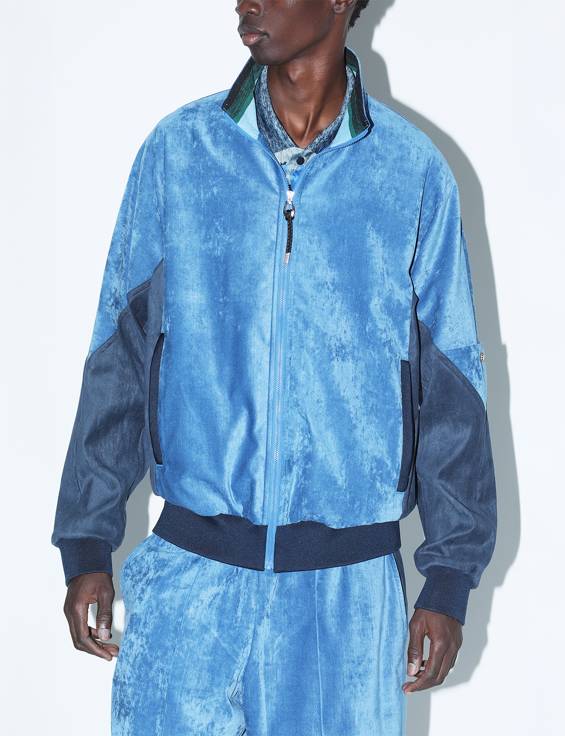 TOGA VIRILIS VELVET TRACK JACKET