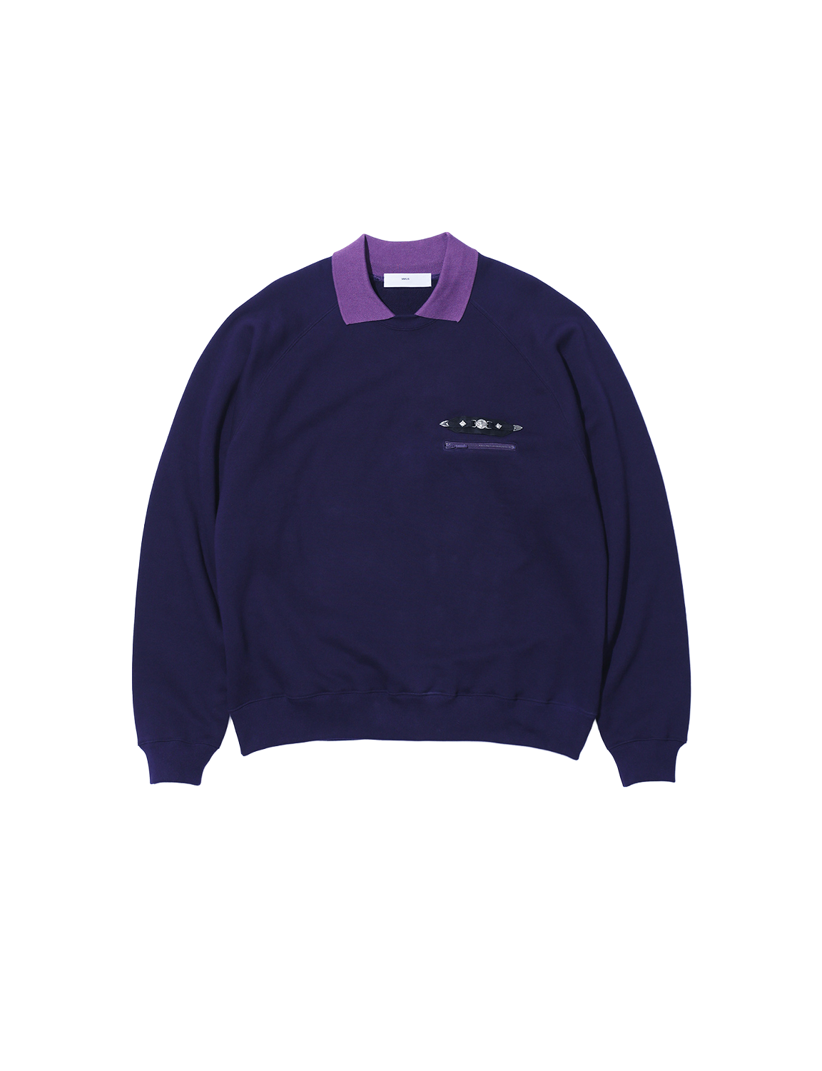 POLO COLLAR SWEATSHIRT