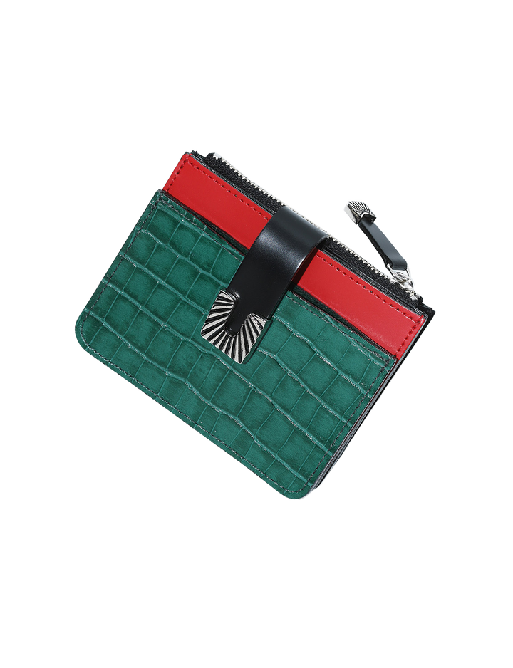 LEATHER WALLET SQUARE TIP