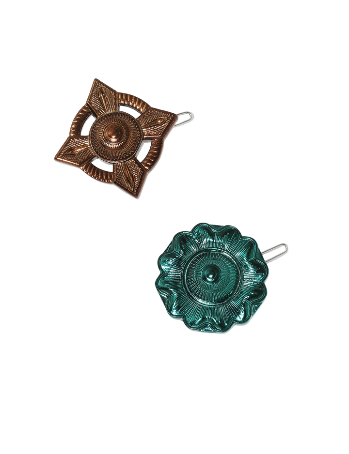 CONCHO HAIR PIN SET