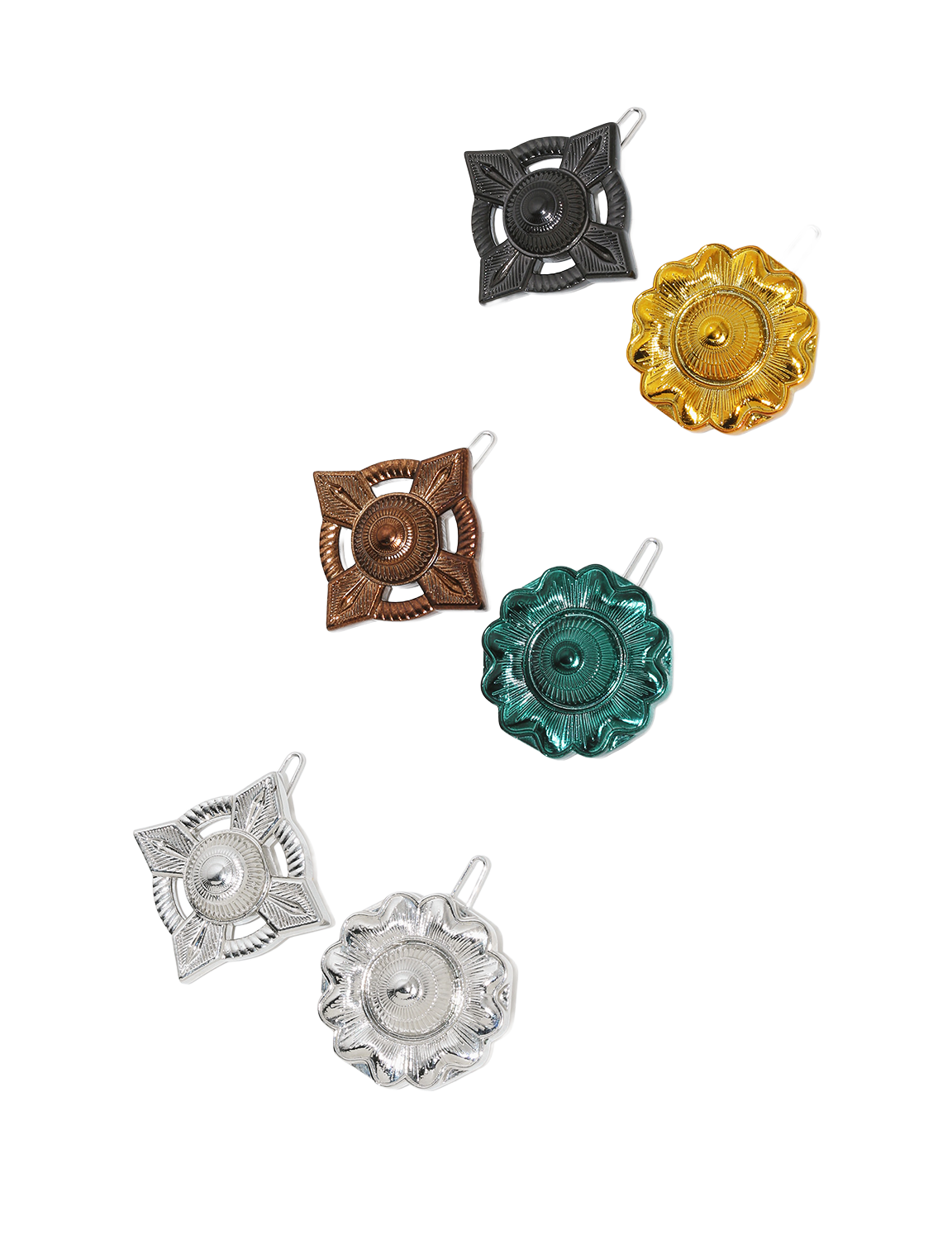 CONCHO HAIR PIN SET