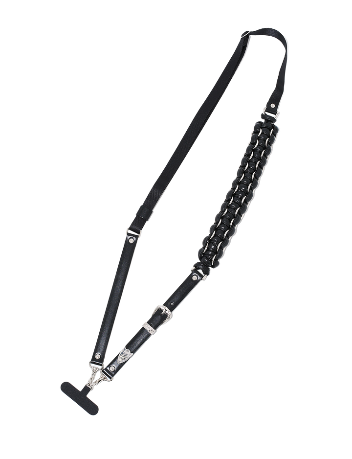 LEATHER BRAID PHONE STRAP