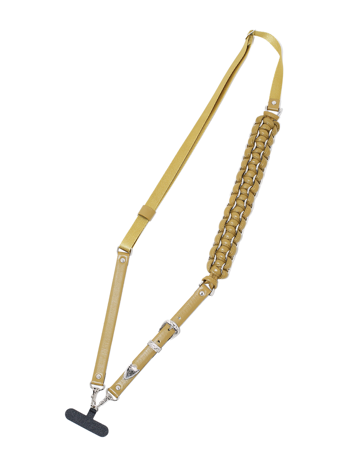 LEATHER BRAID PHONE STRAP