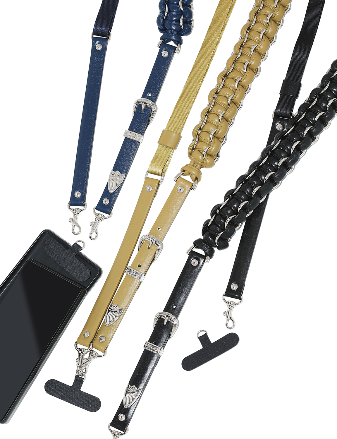 LEATHER BRAID PHONE STRAP