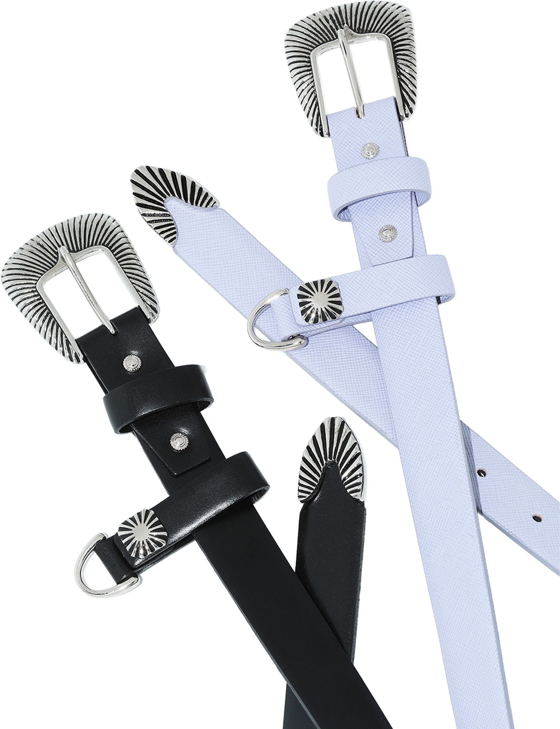 METAL BUCKLE BELT & KEY RING