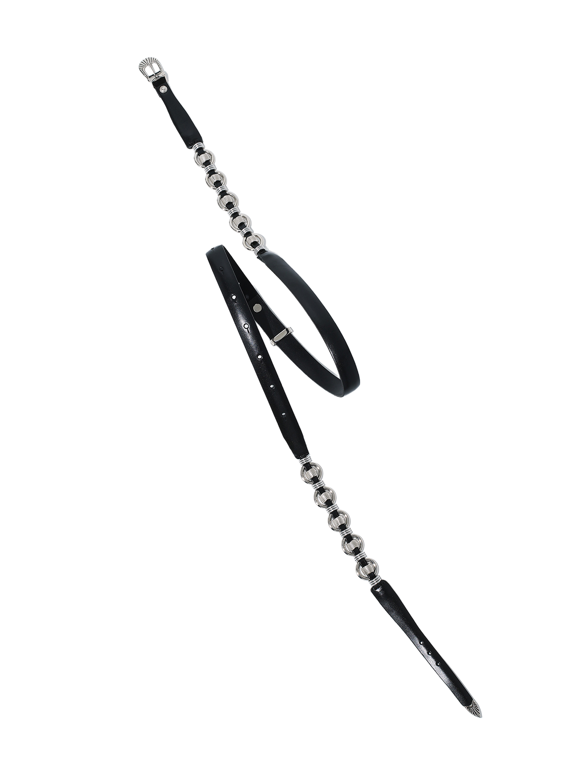 TOGA TOO RING METAL NARROW BELT