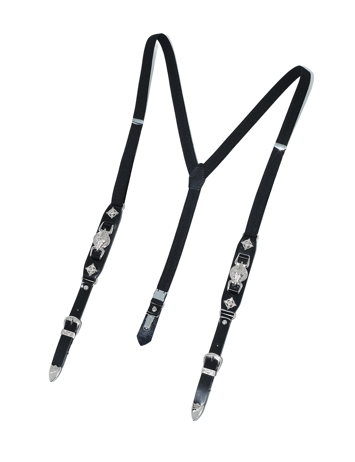 TOGA TOO METAL LEATHER SUSPENDERS