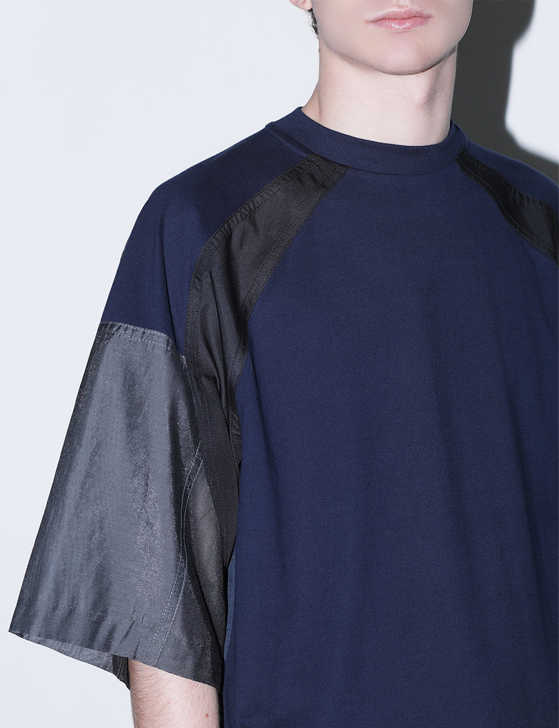 COTTON TAFFETA T-SHIRT