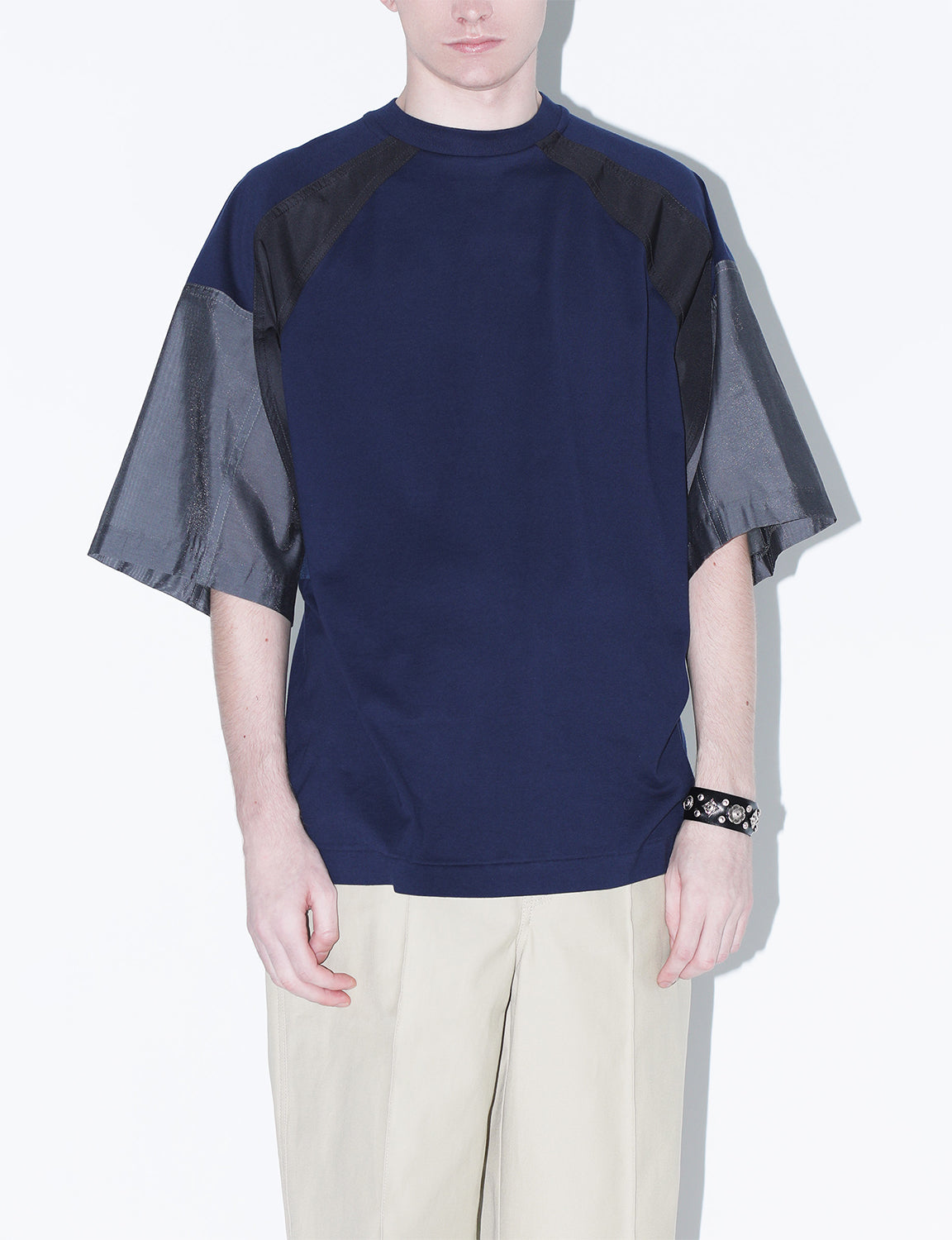 COTTON TAFFETA T-SHIRT